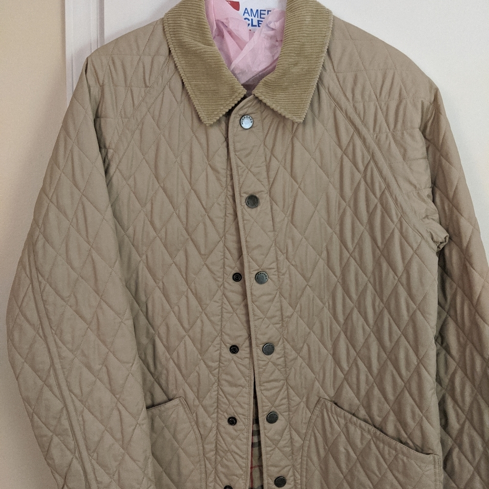Quilted Burberry Coat - Men's Medium